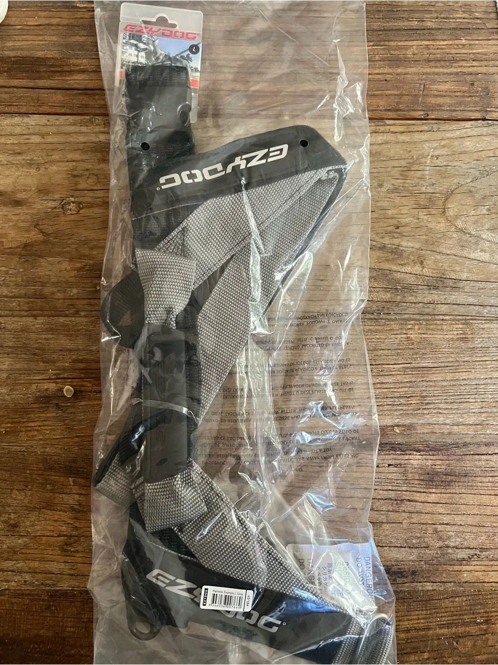 ZYDO Black Dog Harness with EZYDOG Logo